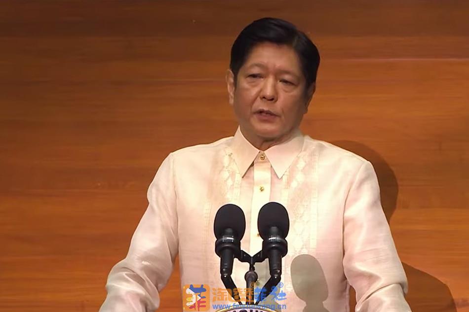 President Ferdinand “Bongbong” Marcos, Jr. delivers his 1st State of the Nation Address at the House of Representatives on July 25, 2022.  RTVM Screengrab